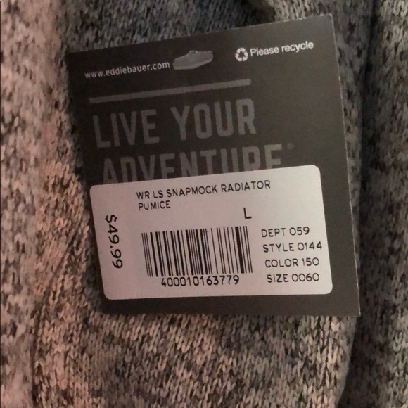 NWT! Eddie Bauer Women’s Size Large Long Sleeves - Picture 2 of 5